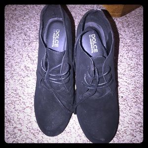 Suede Wedge Platform shoes